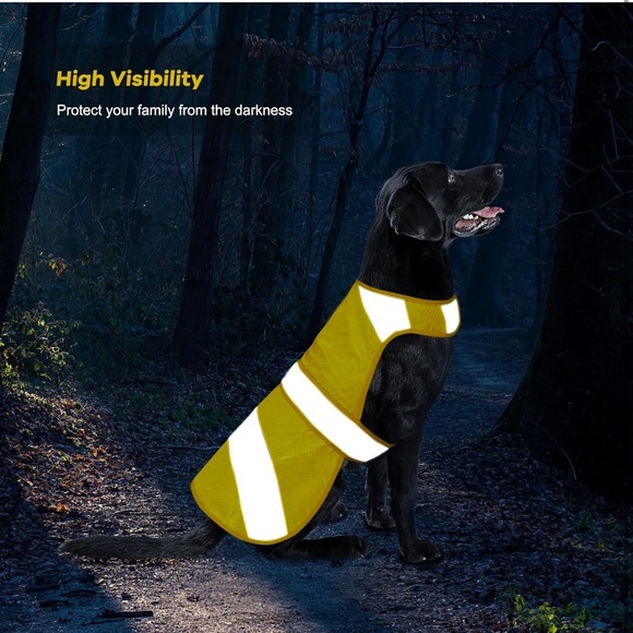 Dog Vest High Visibility Safety, Dog Hunting Vest, Dog Jacket Soft Adjustable - Picture 3 of 11